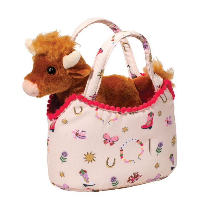 Bestie Westie Sassy Pet Sak with Highland Cow
