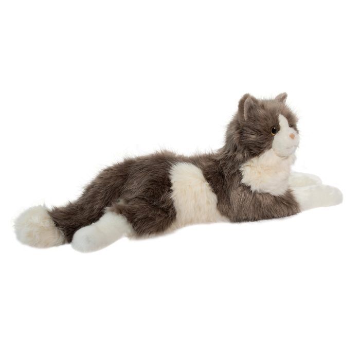 Gretta Lying Grey Cat