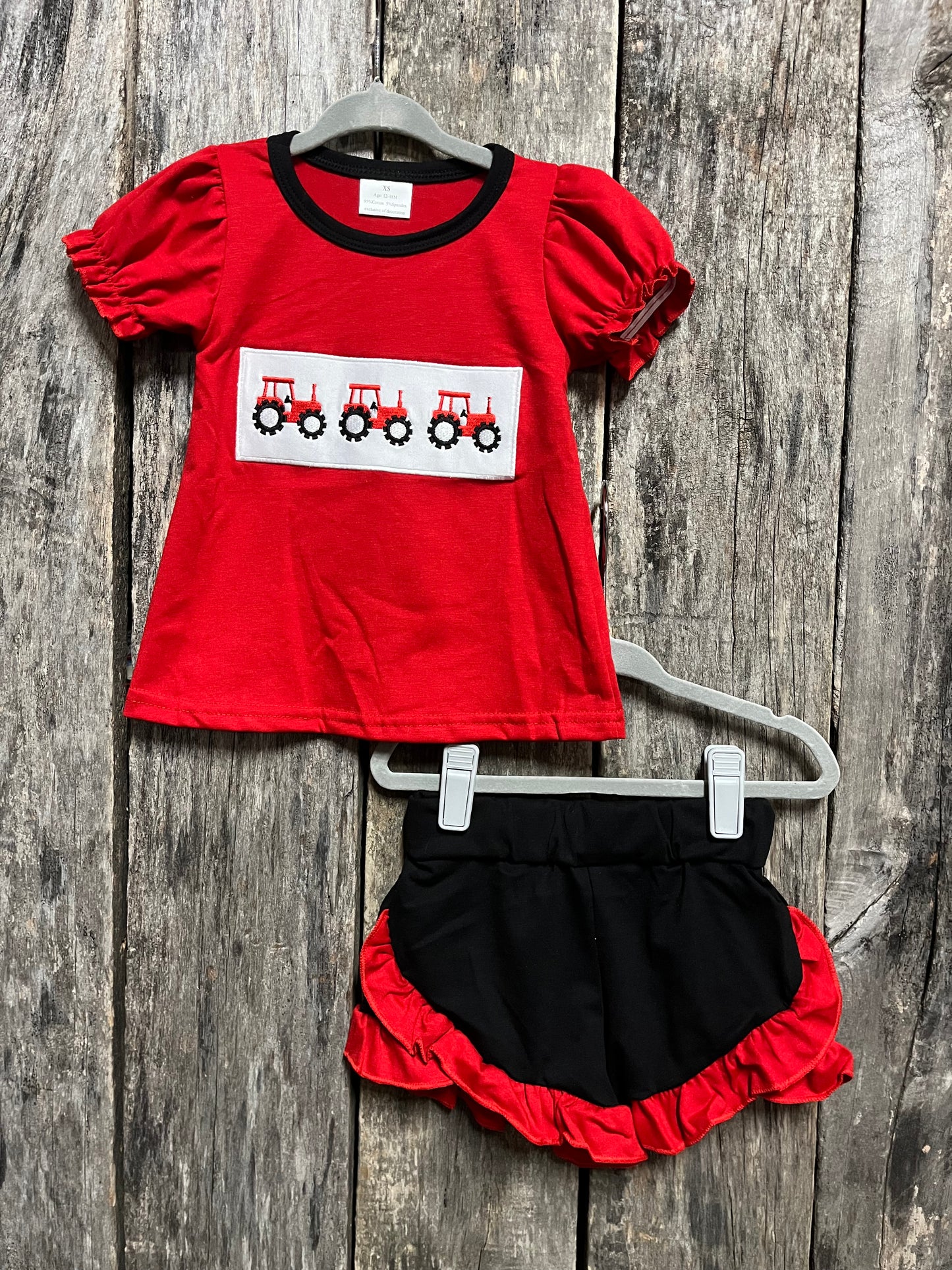 Universal Tractor Ruffle Short Set
