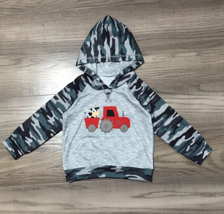 Camo Cattle Hauler Hoodie