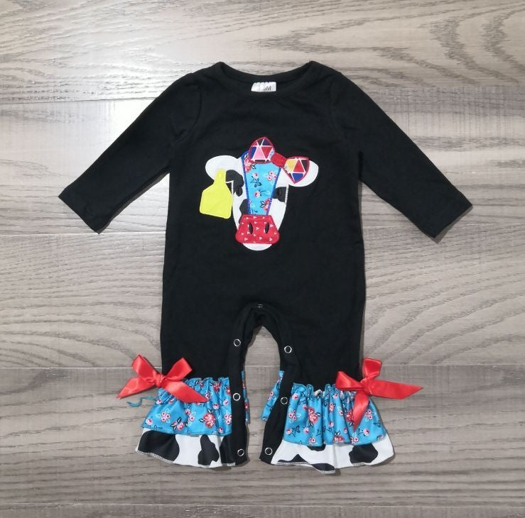 Patchy Cow Romper