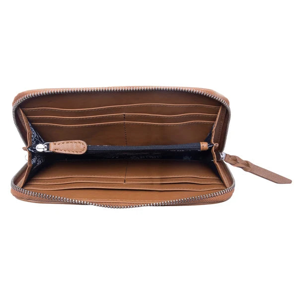 Sunset Ridge Hand-tooled Wallet
