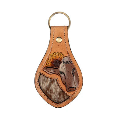 Uniquely You Leather & Hairon Key Fobs