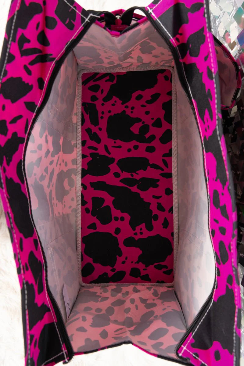 Milkin' It with Black Trim Large Organizer Tote