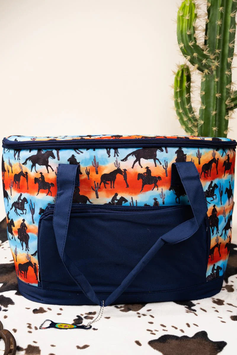 Riding Into the Sunset Cooler Tote