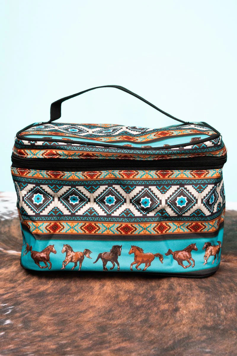 Blue Mountain Bronco Train Case