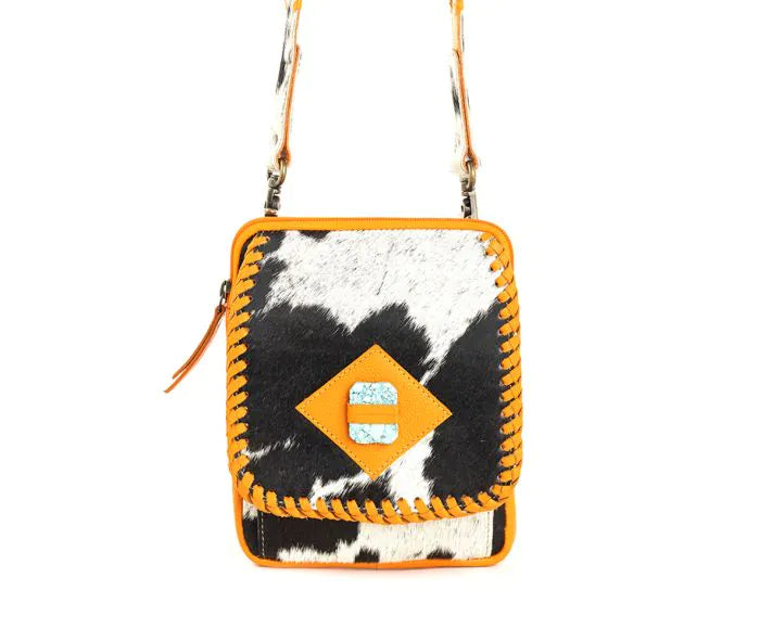 Yosidry Peak Leather & Hairon Bag