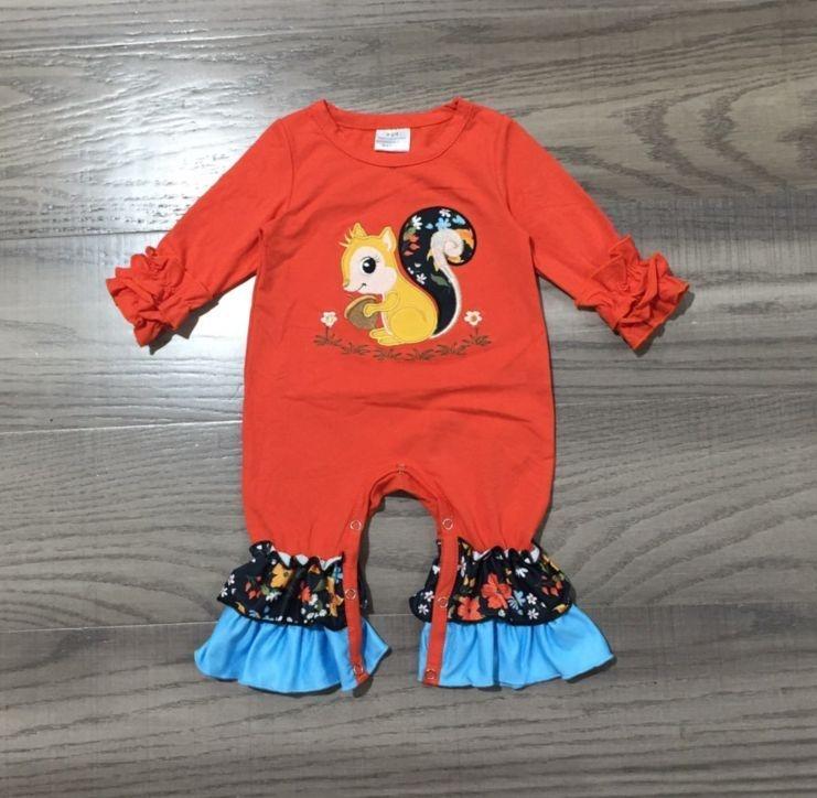 Snazzy Squirrel Romper