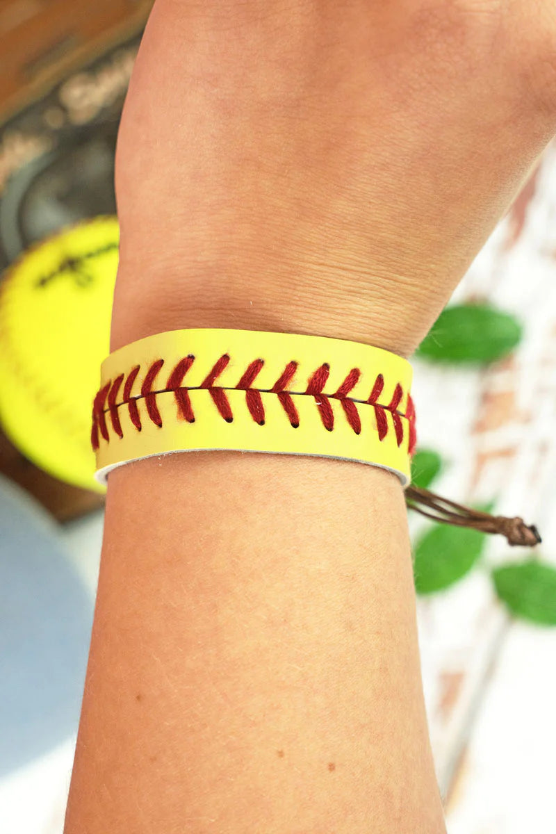 Softball Adjustable Bracelet