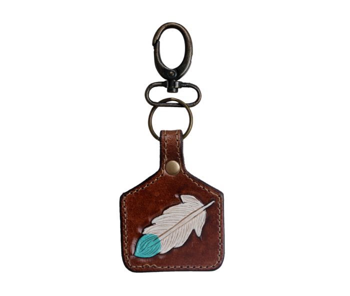 Leather Tag Keychains