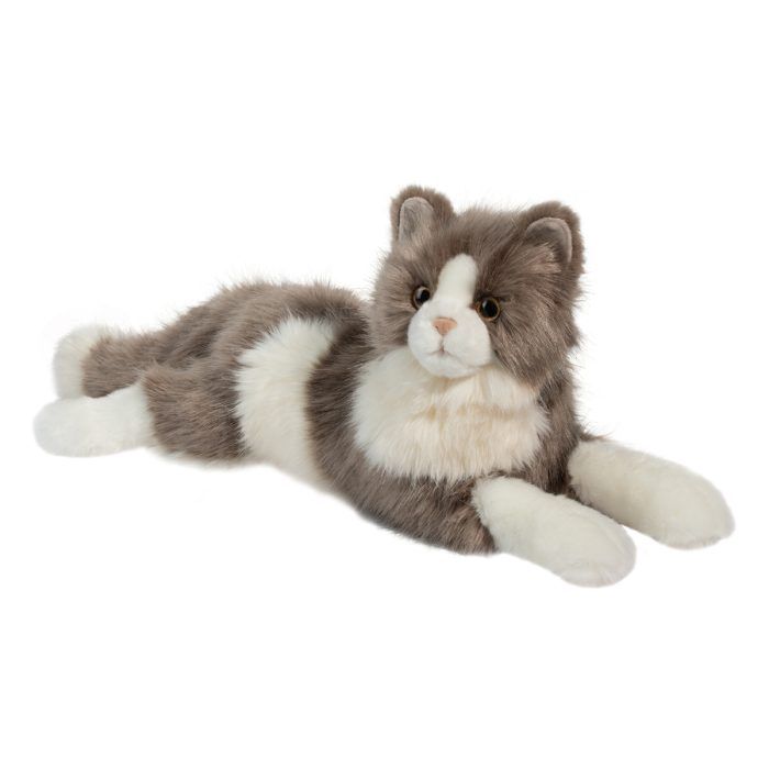 Gretta Lying Grey Cat