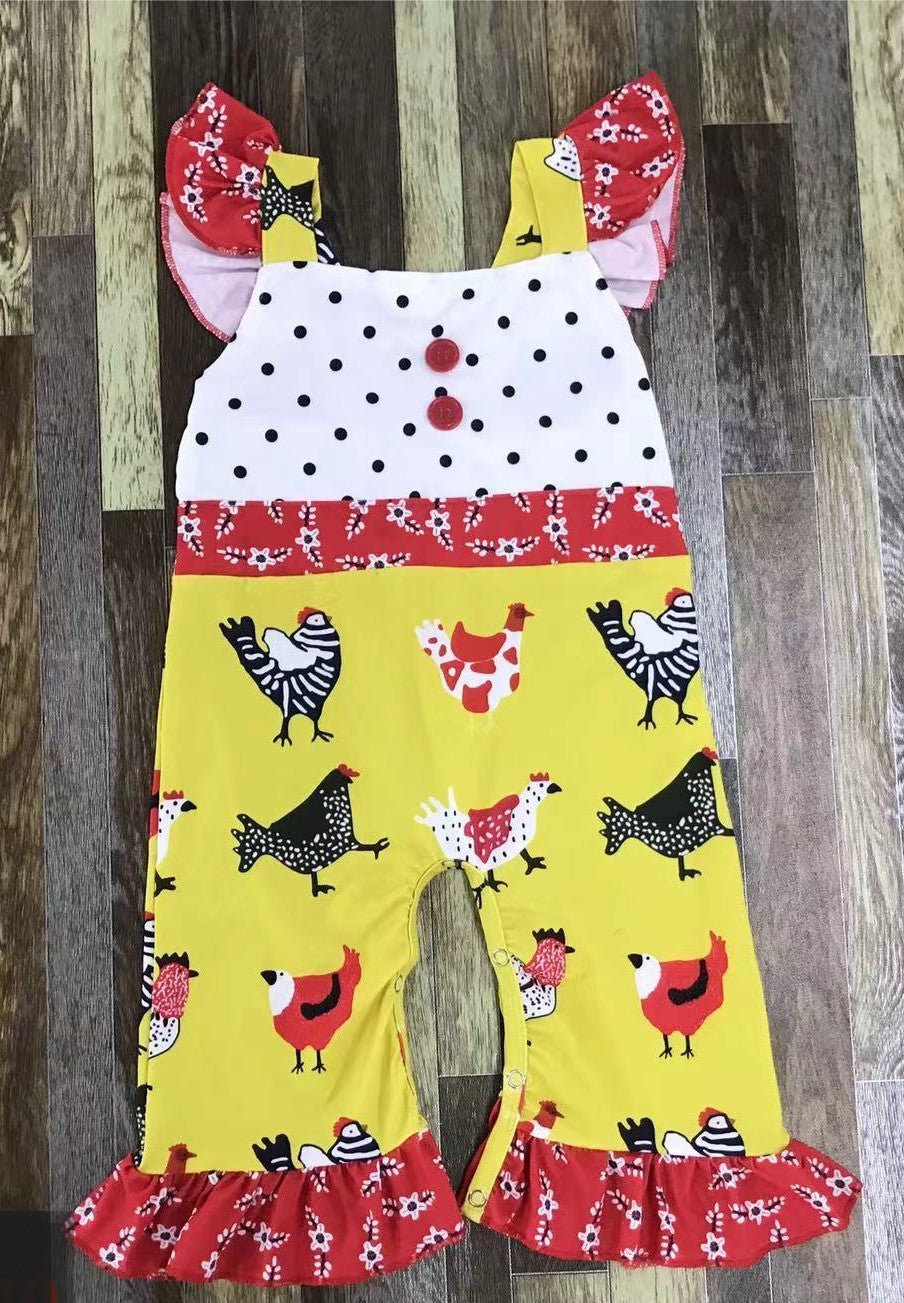 Chicken Apron Romper