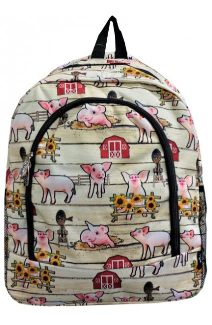 Getting Piggy With It Large Backpack