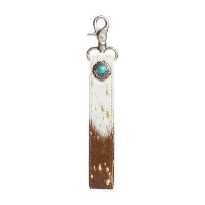 Leather & Hairon Key Fob