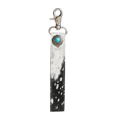 Leather & Hairon Key Fob