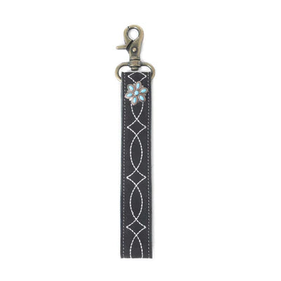 Leather & Hairon Key Fob