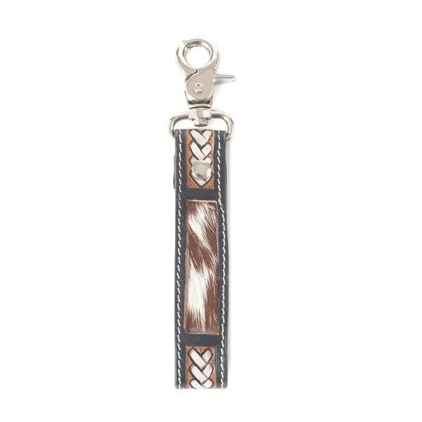 Leather & Hairon Key Fob
