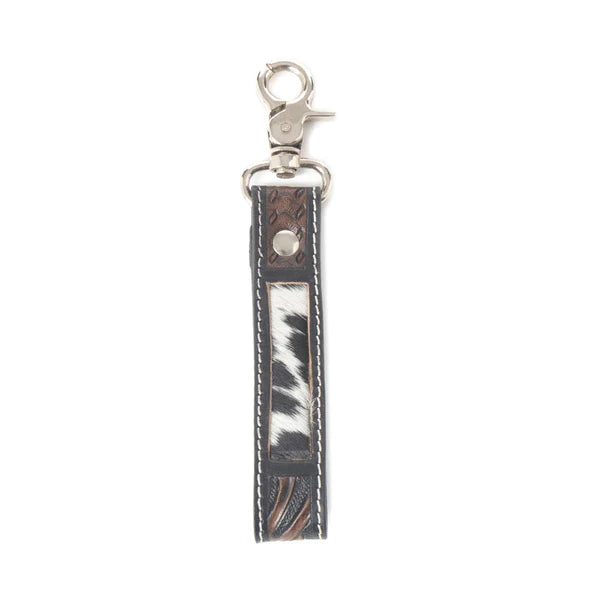 Leather & Hairon Key Fob