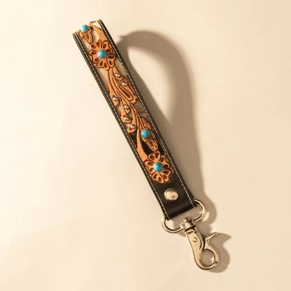 Leather & Hairon Key Fob