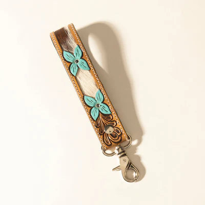 Leather & Hairon Key Fob