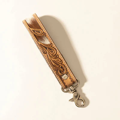 Leather & Hairon Key Fob