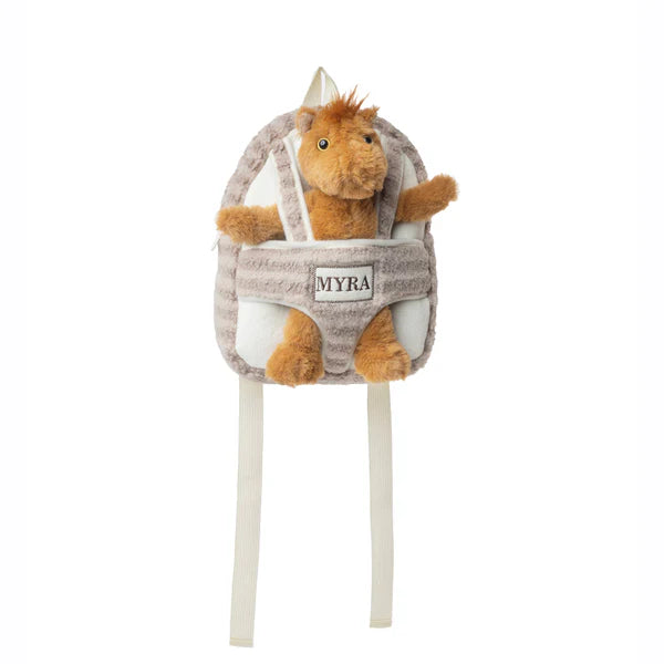 WhinnyPal Kids' Backpack in Toffee Brown