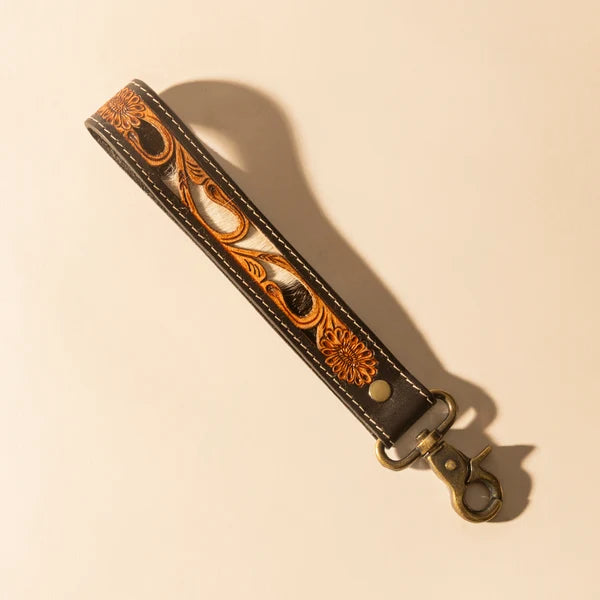 Leather & Hairon Key Fob