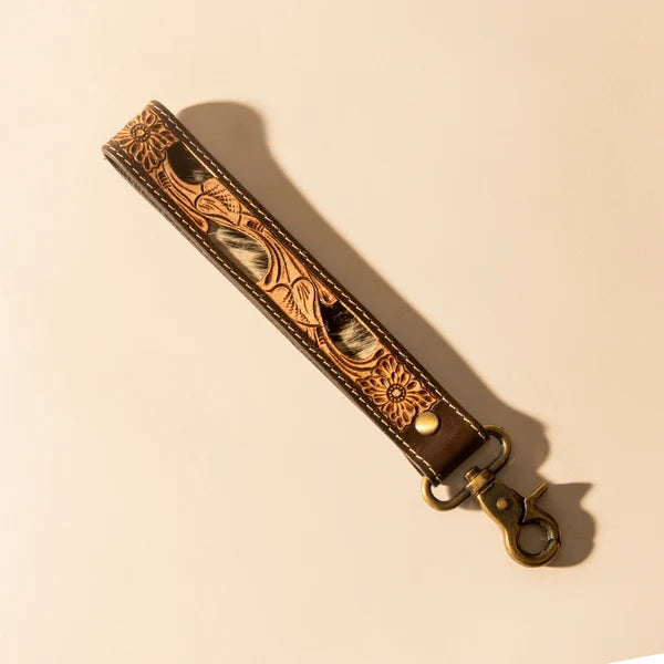 Leather & Hairon Key Fob