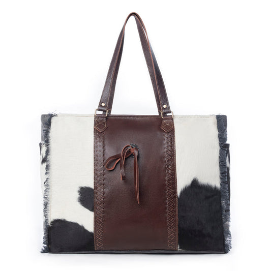 Rosalinda Cross Stitched Weekender Bag