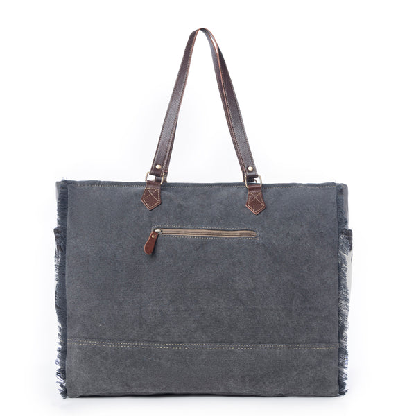 Rosalinda Cross Stitched Weekender Bag