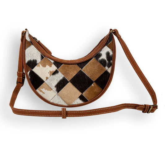 Pecos Rising Weave Pattern Swoop Bottom Bag