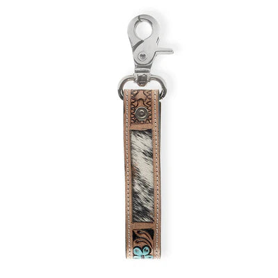 Leather & Hairon Key Fob