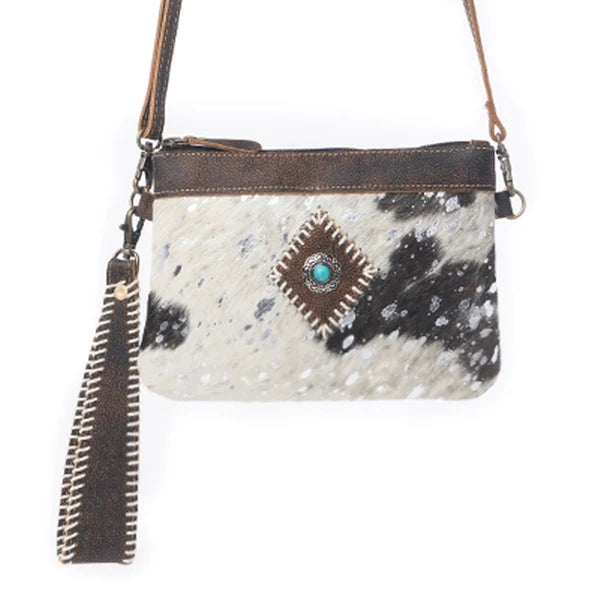 Eye of the Goddess Crossbody Bag in Black