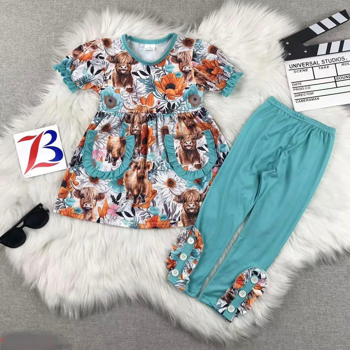 Highland Fall Flowers Pant Set