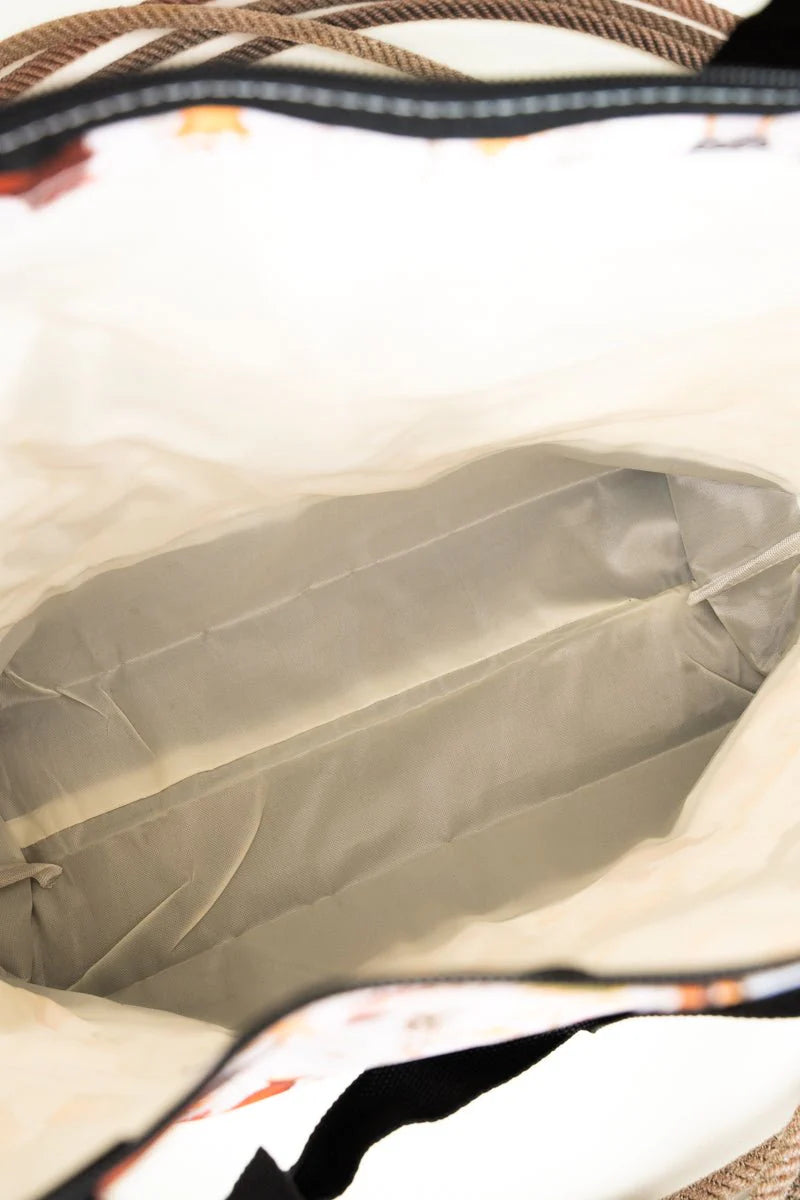Cluck & Bloom Shoulder Tote Bag