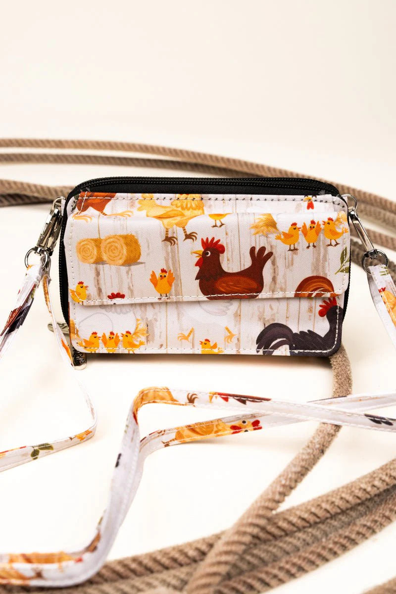Rule the Roost Crossbody Organizer Clutch