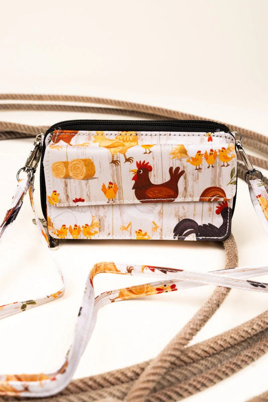 Rule the Roost Crossbody Organizer Clutch