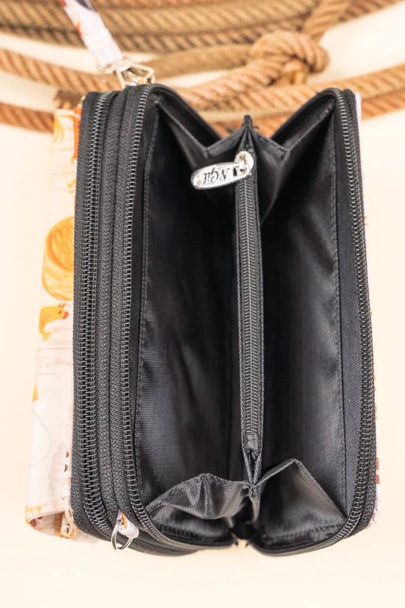 Rule the Roost Crossbody Organizer Clutch