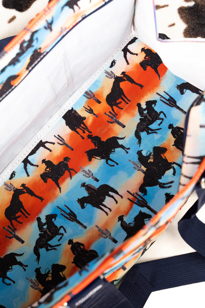 Riding Into the Sunset Large Organizer Tote