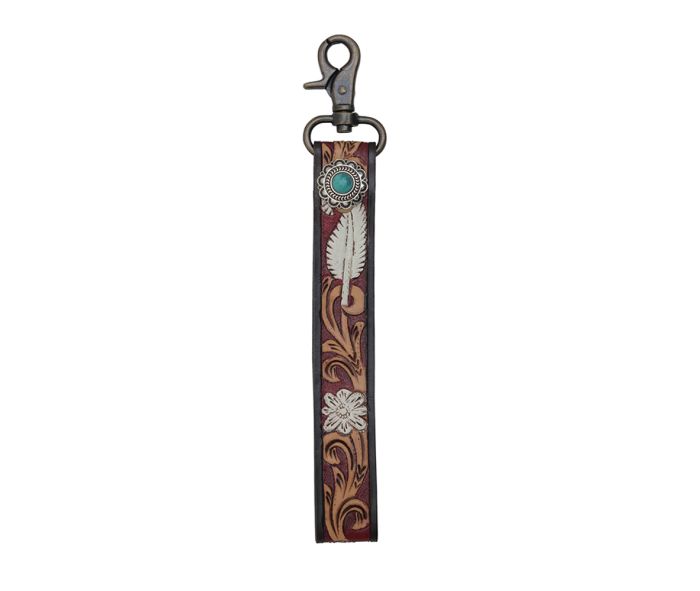 Leather & Hairon Key Fob