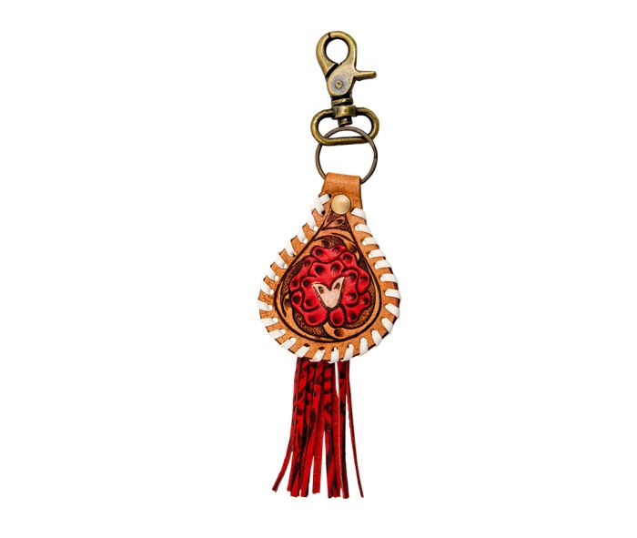 Leather & Hairon Key Fob
