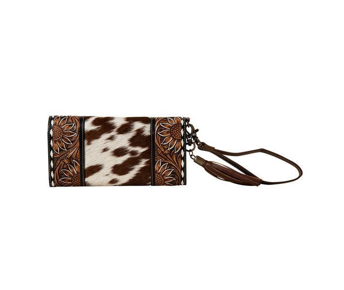 Sandstone Trail Hand-Tooled Wristlet Wallet