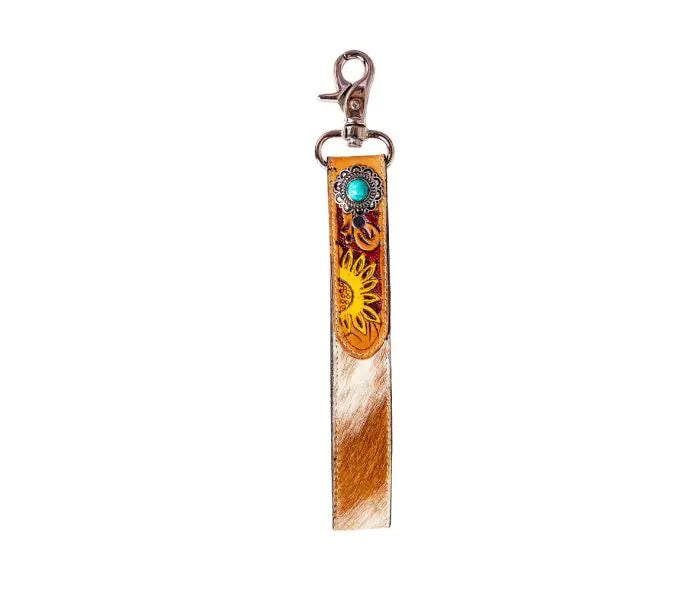 Leather & Hairon Key Fob