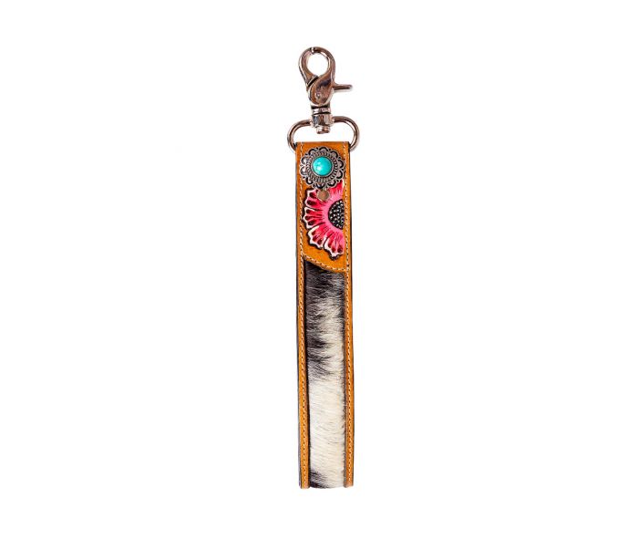 Leather & Hairon Key Fob