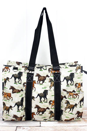 Wild Horses Large Utility Tote