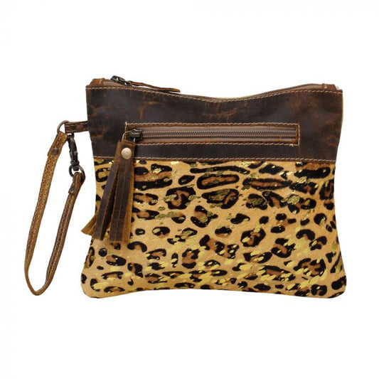 Dynamite Canvas & Hairon Wristlet