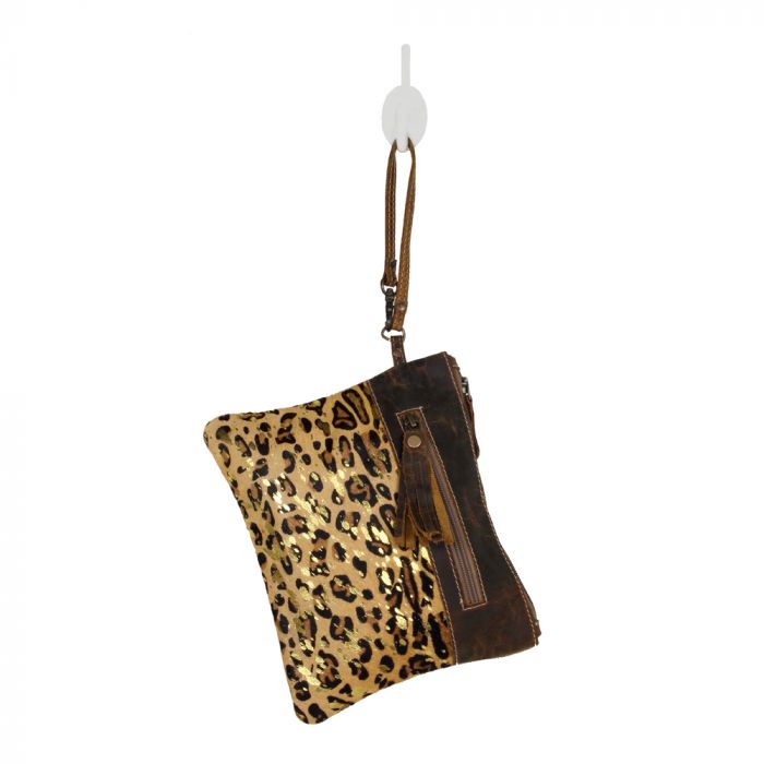 Dynamite Canvas & Hairon Wristlet